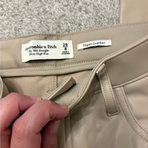 A&F Vegan Leather Pants - Picture 4 of 6